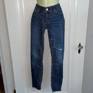 ‎Express distressed skinny jeans